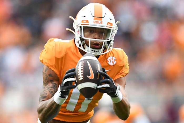 Tennessee wide receiver Jalin Hyatt